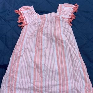 Pink stripe sun dress